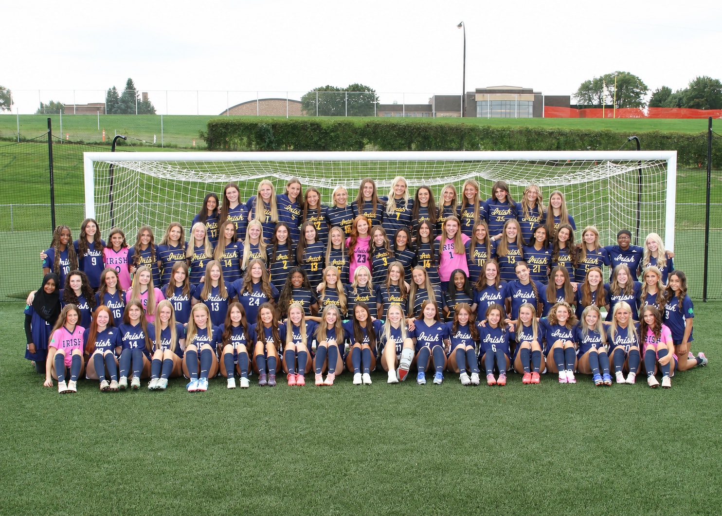 Rosemount Girls Soccer players gathered for the 2026 all-program team photo